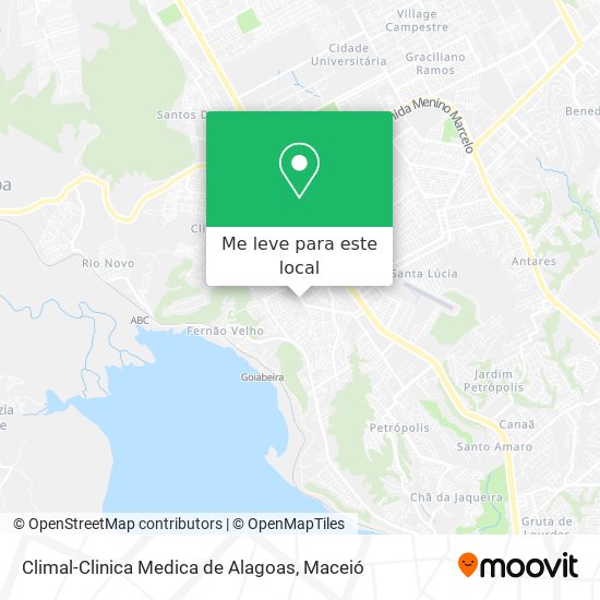 Climal-Clinica Medica de Alagoas mapa