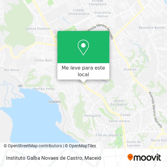 Instituto Galba Novaes de Castro mapa