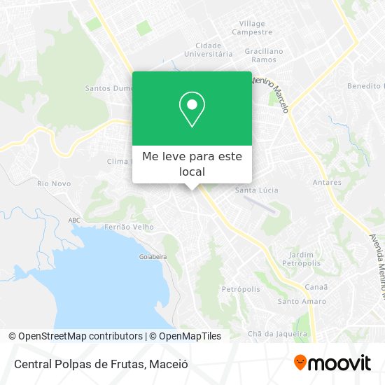 Central Polpas de Frutas mapa