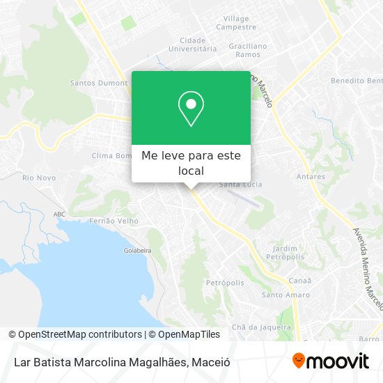 Lar Batista Marcolina Magalhães mapa