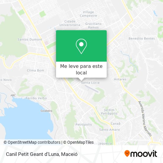 Canil Petit Geant d'Luna mapa