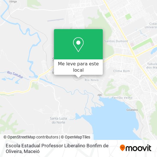 Escola Estadual Professor Liberalino Bonfim de Oliveira mapa