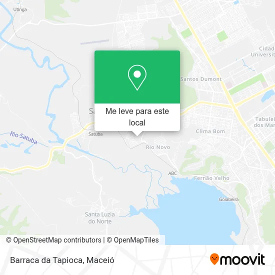 Barraca da Tapioca mapa
