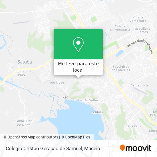 Colégio Cristão Geração de Samuel mapa
