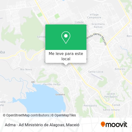 Adma - Ad Ministério de Alagoas mapa
