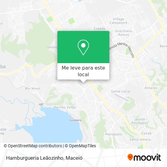 Hamburgueria Leãozinho mapa