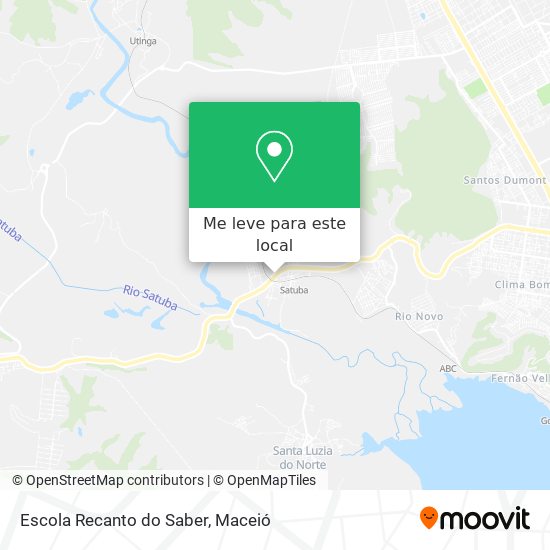 Escola Recanto do Saber mapa