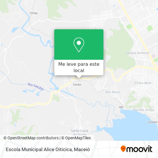Escola Municipal Alice Oiticica mapa