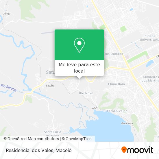 Residencial dos Vales mapa