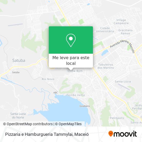 Pizzaria e Hamburgueria Tammylai mapa