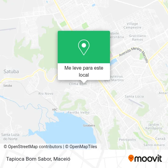 Tapioca Bom Sabor mapa