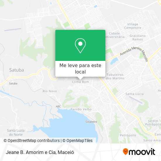 Jeane B. Amorim e Cia mapa