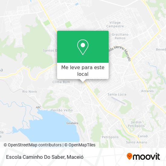 Escola Caminho Do Saber mapa