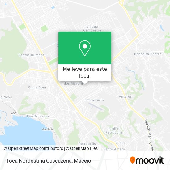 Toca Nordestina Cuscuzeria mapa