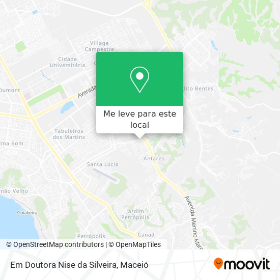 Em Doutora Nise da Silveira mapa