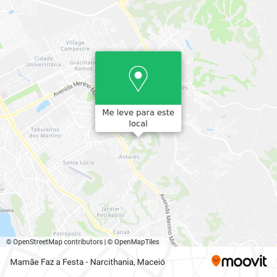 Mamãe Faz a Festa - Narcithania mapa