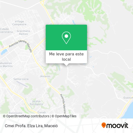 Cmei Profa. Elza Lira mapa