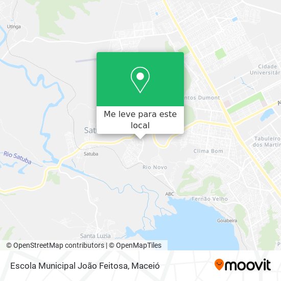 Escola Municipal João Feitosa mapa