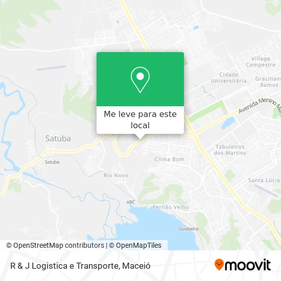 R & J Logistica e Transporte mapa