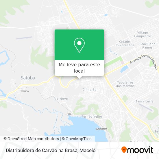 Distribuidora de Carvão na Brasa mapa