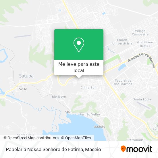 Papelaria Nossa Senhora de Fátima mapa