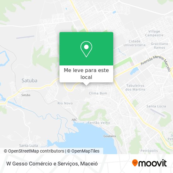 W Gesso Comércio e Serviços mapa