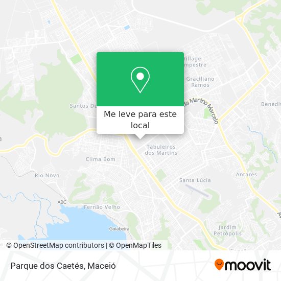 Parque dos Caetés mapa