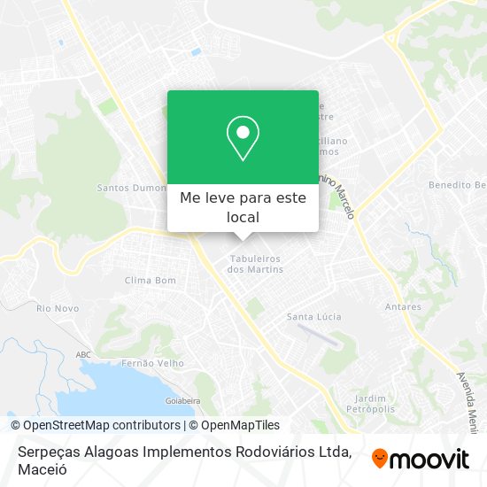 Serpeças Alagoas Implementos Rodoviários Ltda mapa