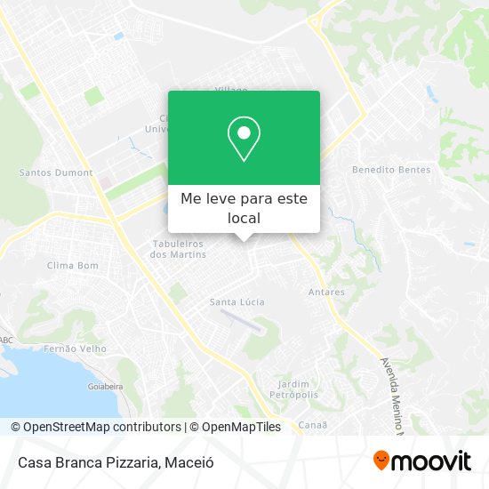 Casa Branca Pizzaria mapa