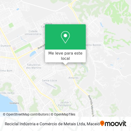 Reciclal Indústria e Comércio de Metais Ltda mapa