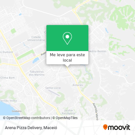 Arena Pizza Delivery mapa
