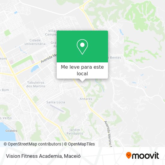 Vision Fitness Academia mapa