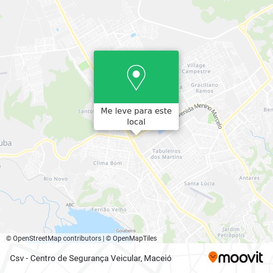 Csv - Centro de Segurança Veicular mapa