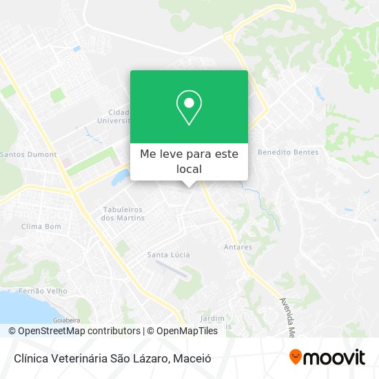 Clínica Veterinária São Lázaro mapa