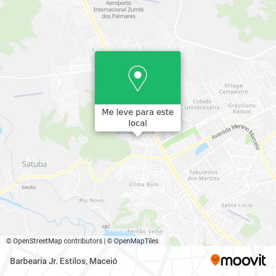Barbearia Jr. Estilos mapa