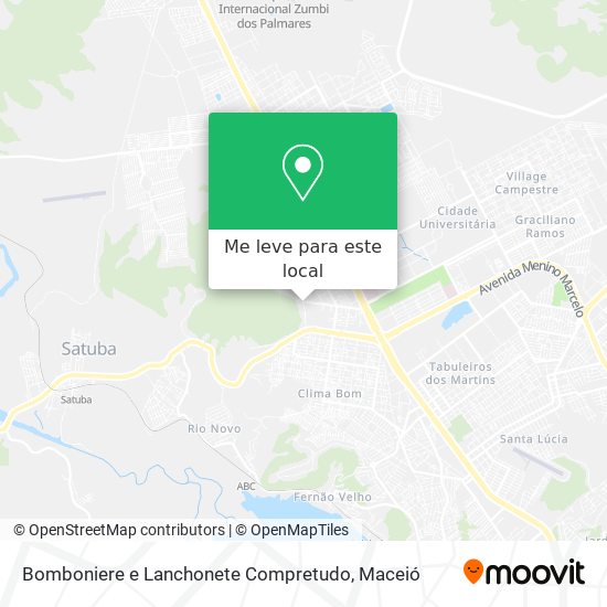 Bomboniere e Lanchonete Compretudo mapa