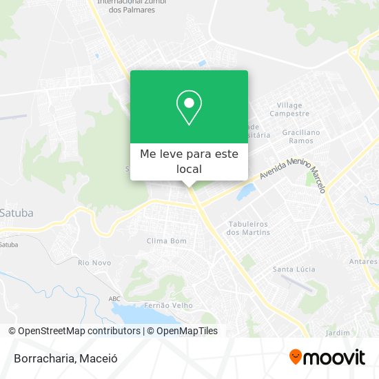 Borracharia mapa