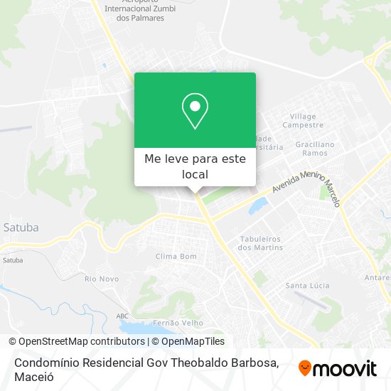 Condomínio Residencial Gov Theobaldo Barbosa mapa