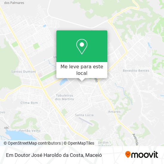 Em Doutor José Haroldo da Costa mapa