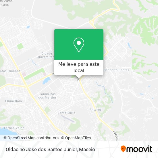 Oldacino Jose dos Santos Junior mapa