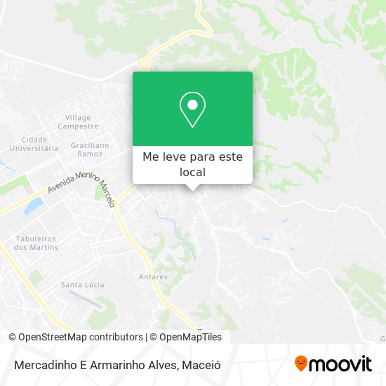 Mercadinho E Armarinho Alves mapa