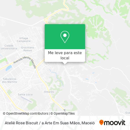 Ateliê Rose Biscuit / a Arte Em Suas Mãos mapa