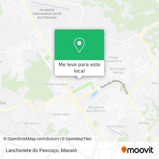 Lanchonete do Pescoço mapa