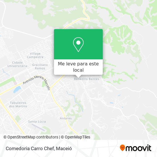 Comedoria Carro Chef mapa