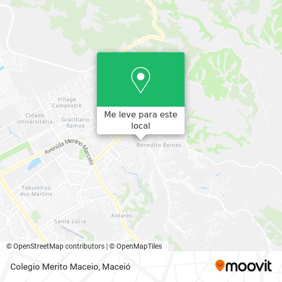 Colegio Merito Maceio mapa