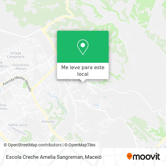 Escola Creche Amelia Sangreman mapa