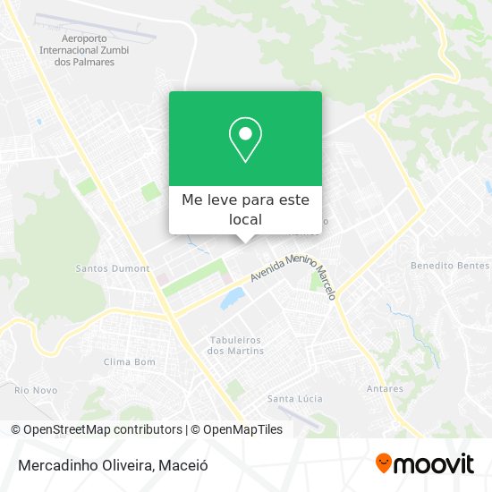 Mercadinho Oliveira mapa