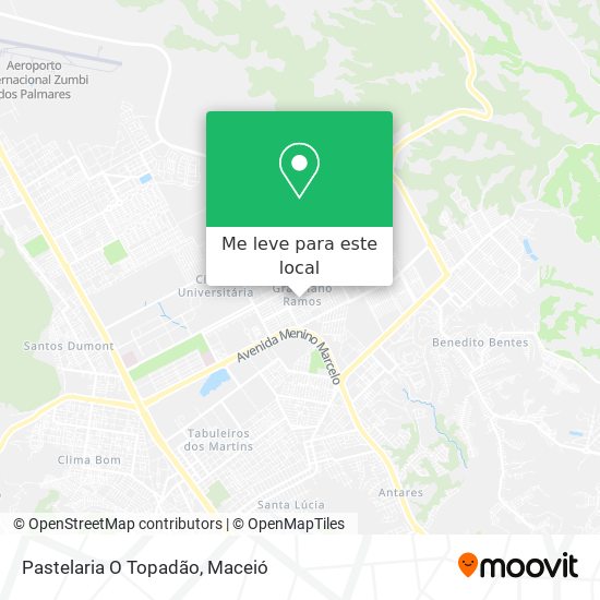 Pastelaria O Topadão mapa