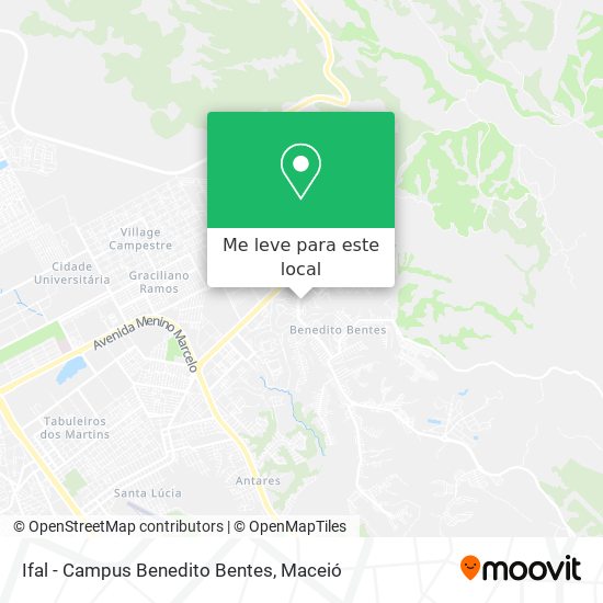 Ifal - Campus Benedito Bentes mapa