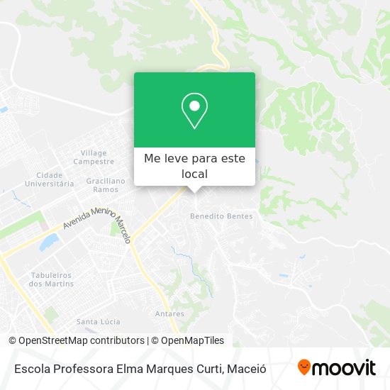 Escola Professora Elma Marques Curti mapa